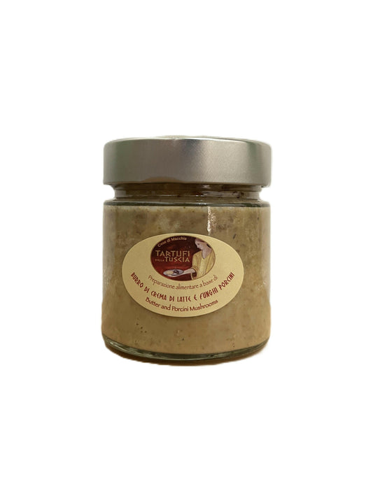 Burro di crema di latte e funghi porcini 180g