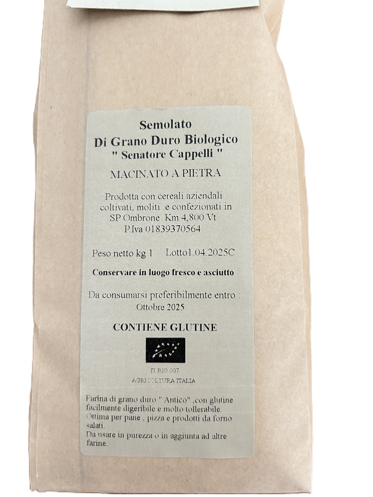 Farina di Grano Duro Senatore Cappelli