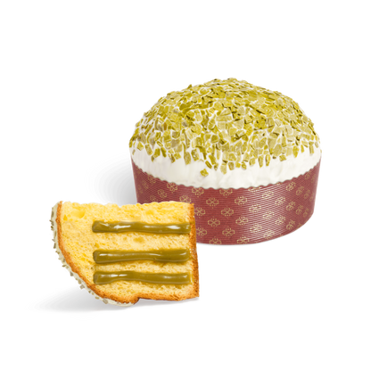 Panettone con Crema al Pistacchio